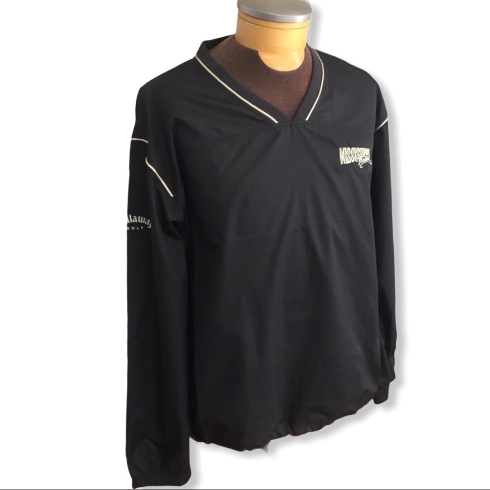 Men's black Calloway Gold nylon jacket